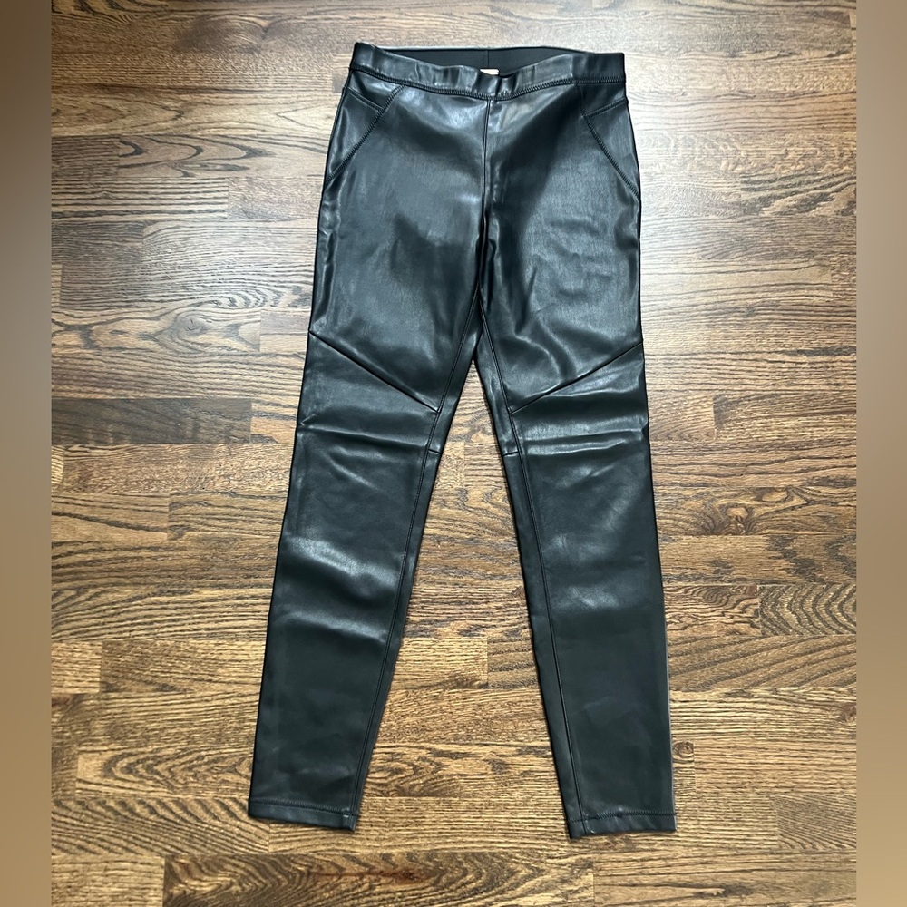 Free People Black Faux Leather Pants